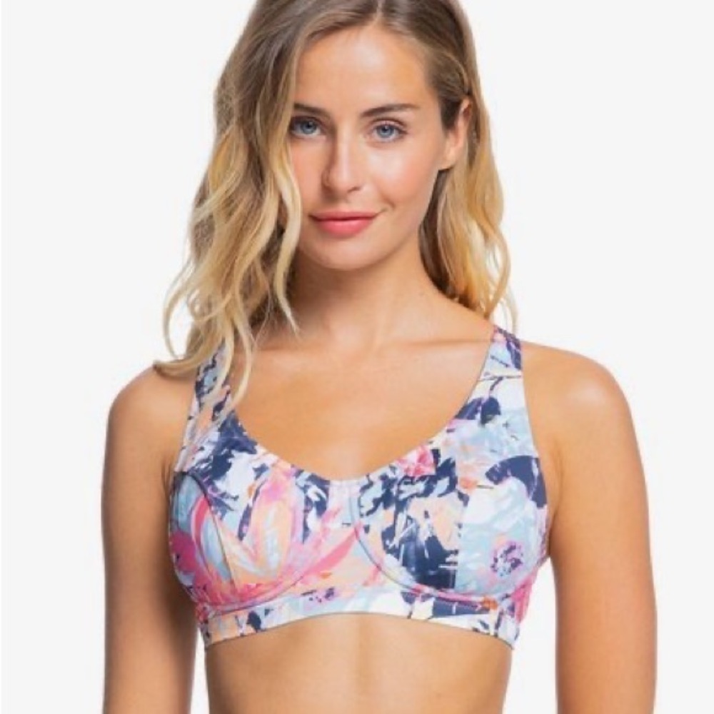 ROXY Fitness D Cup Sports Bra/Bikini Top. XS. NWT.